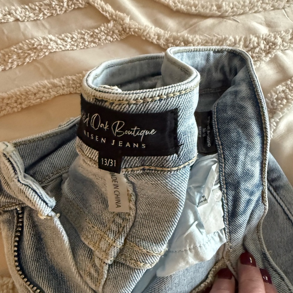 Old Oak Boutique High Rise Light Blue Jeans